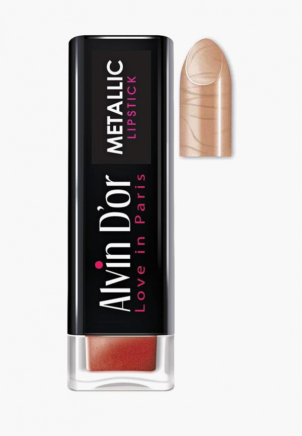 

Помада Alvin D'or, Бежевый, Metallic Lipstick Тон 09
