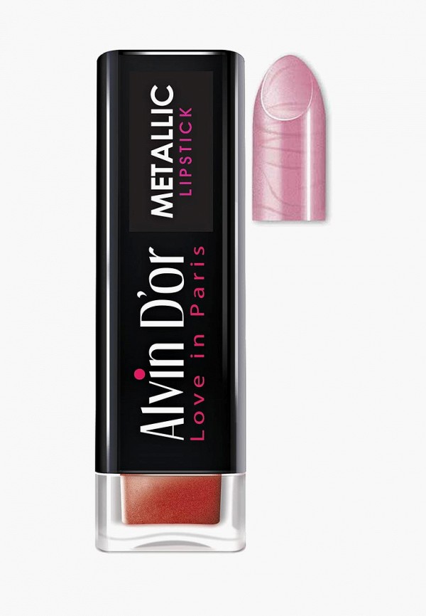 

Помада Alvin D'or, Розовый, Metallic Lipstick Тон 10