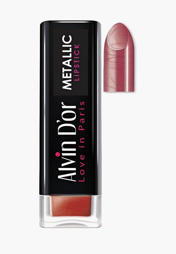 

Помада Alvin D'or, Розовый, Metallic Lipstick Тон 12