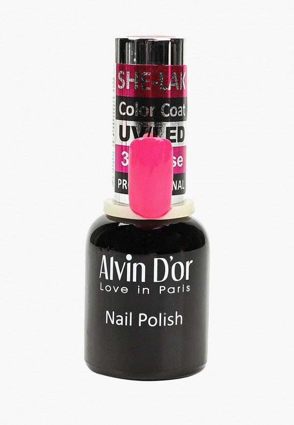 

Гель-лак для ногтей Alvin D'or, Розовый, SHE-LAK 15 мл. Тон 3536