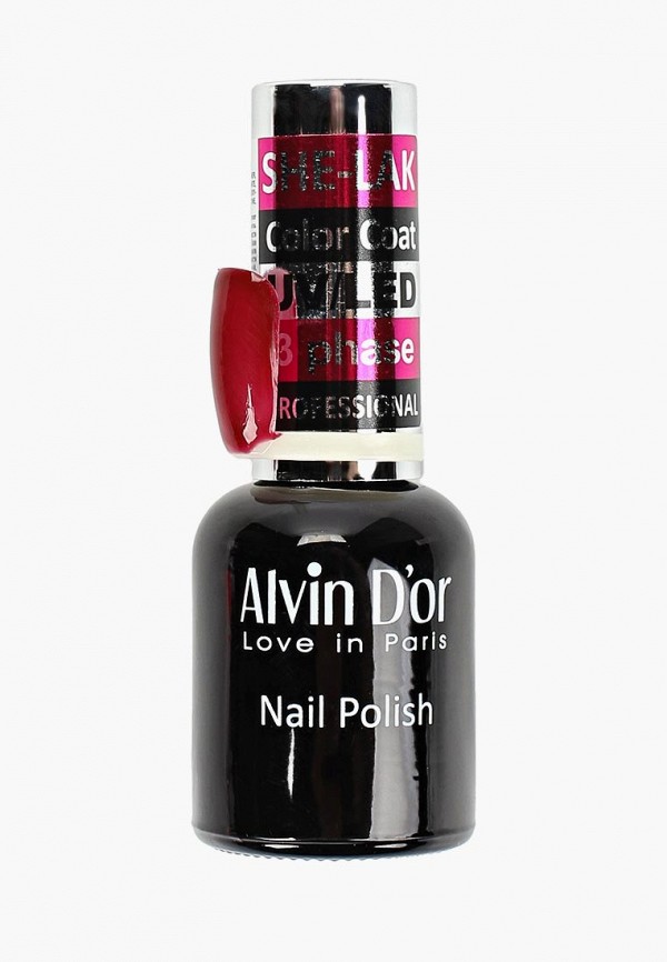 

Гель-лак для ногтей Alvin D'or, Красный, SHE-LAK 15 мл. Тон 3541
