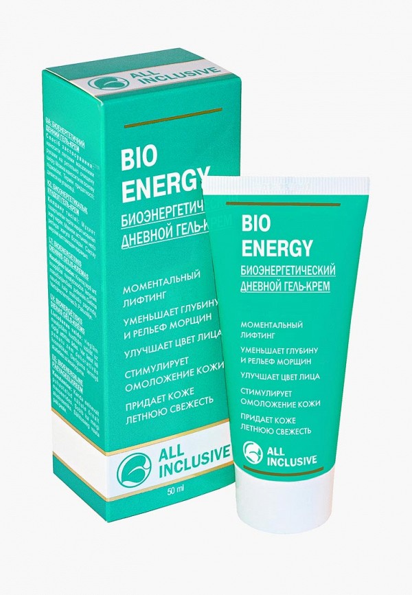 

Гель для лица All Inclusive, Прозрачный, BIO ENERGY - Биоэнергетический дневной гель-крем