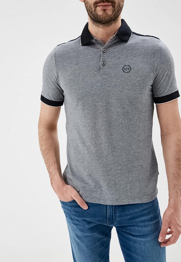 

Поло Armani Exchange, Armani Exchange AR037EMEITZ2, Серый