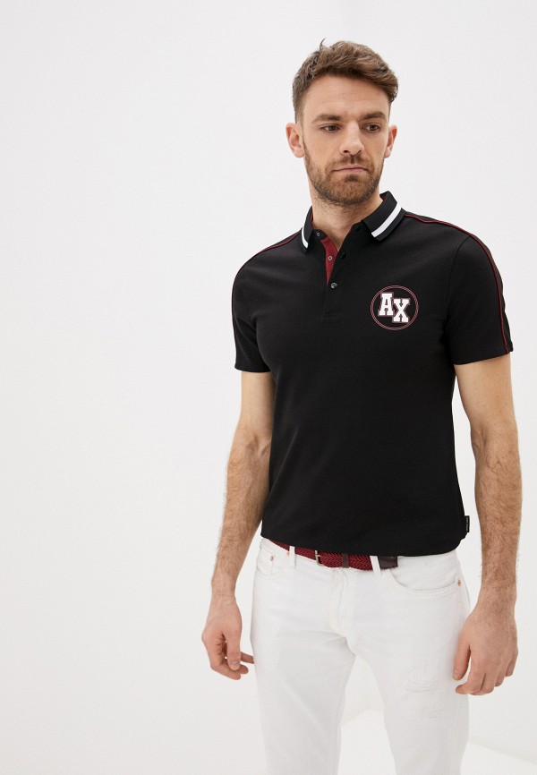

Поло Armani Exchange, Черный