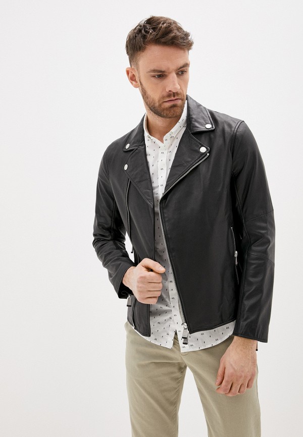 

Куртка кожаная Armani Exchange, Черный