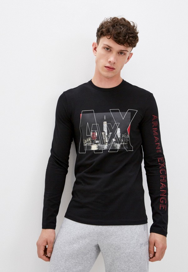 

Лонгслив Armani Exchange, Черный