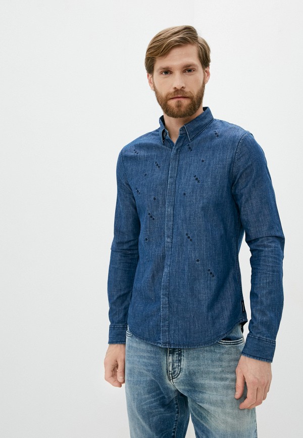 

Рубашка джинсовая Armani Exchange, Синий, Armani Exchange AR037EMLMQE8