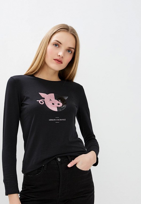 

Лонгслив Armani Exchange, Черный, Armani Exchange AR037EWDPQT6