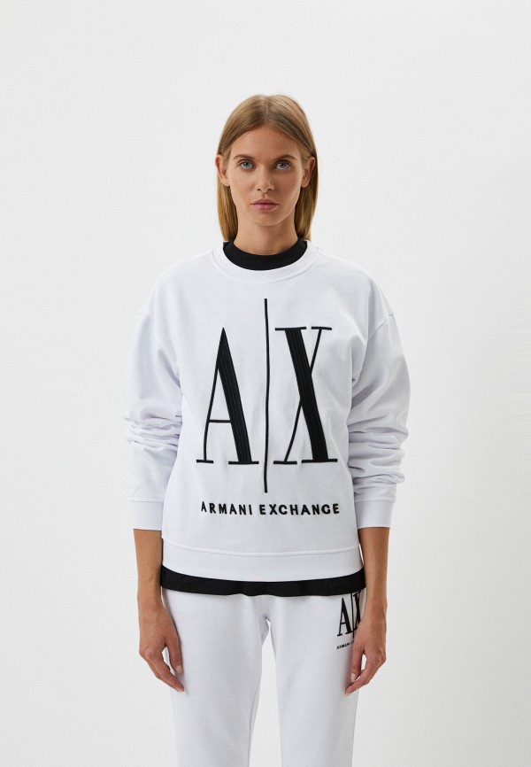 Свитшот Armani Exchange белого цвета