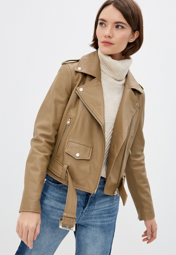 

Куртка кожаная Armani Exchange, Коричневый, Armani Exchange AR037EWJUPK1