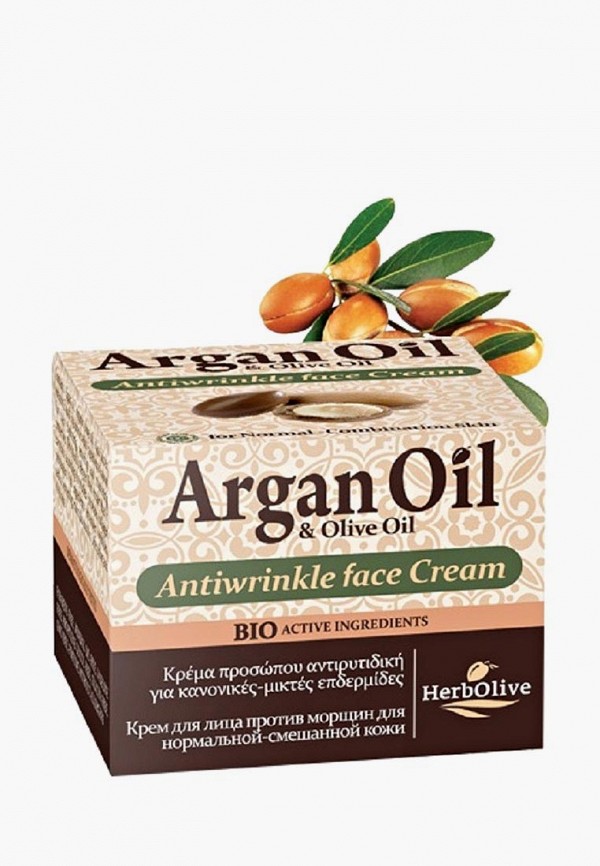 

Крем для лица Argan Oil, Прозрачный, против морщин для нормальной и комбинированной кожи, 50 мл
