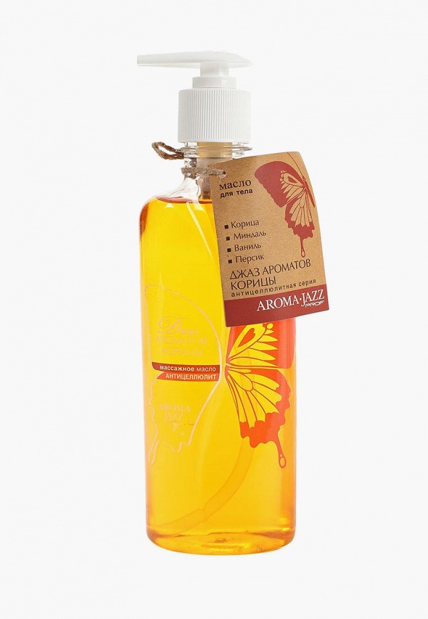 

Масло массажное Aroma Jazz, Желтый, антицеллюлитное "Джаз ароматов корицы" 350 мл.