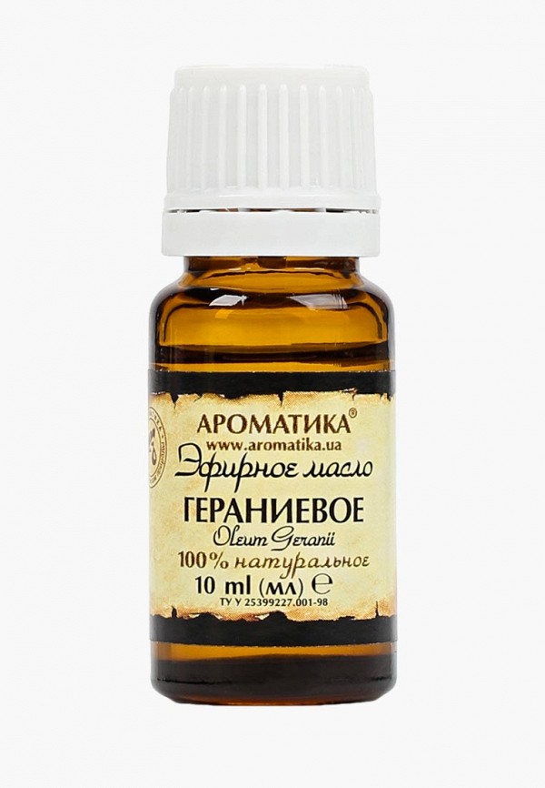 

Масло для тела Ароматика, Прозрачный, эфирное гераниевое 10 мл