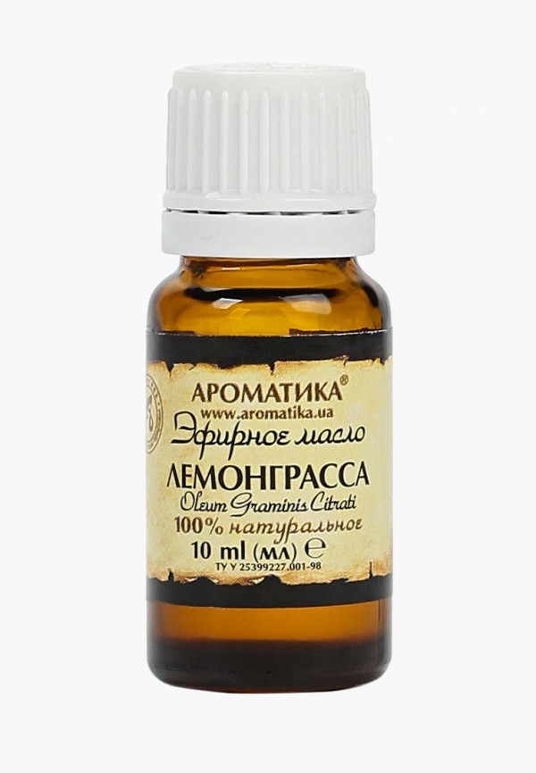 

Масло для тела Ароматика, Прозрачный, эфирное лемонграссовое 10 мл