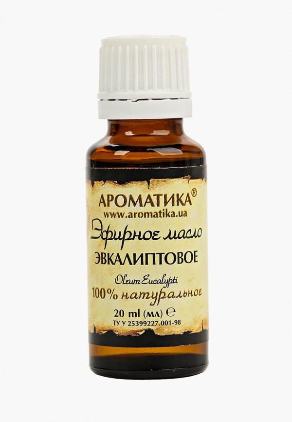 

Масло для тела Ароматика, Прозрачный, эфирное эвкалиптовое, 20 мл