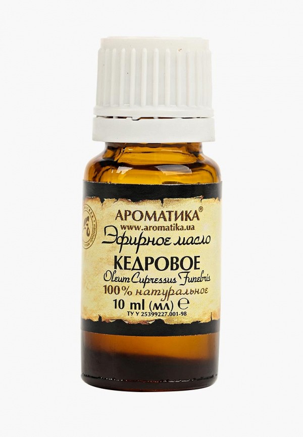 

Масло для тела Ароматика, Прозрачный, эфирное кедровое, 10 мл