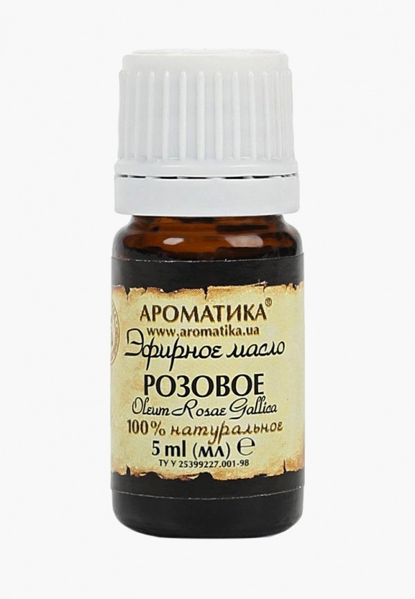 

Масло для тела Ароматика, Прозрачный, эфирное розовое 5 мл