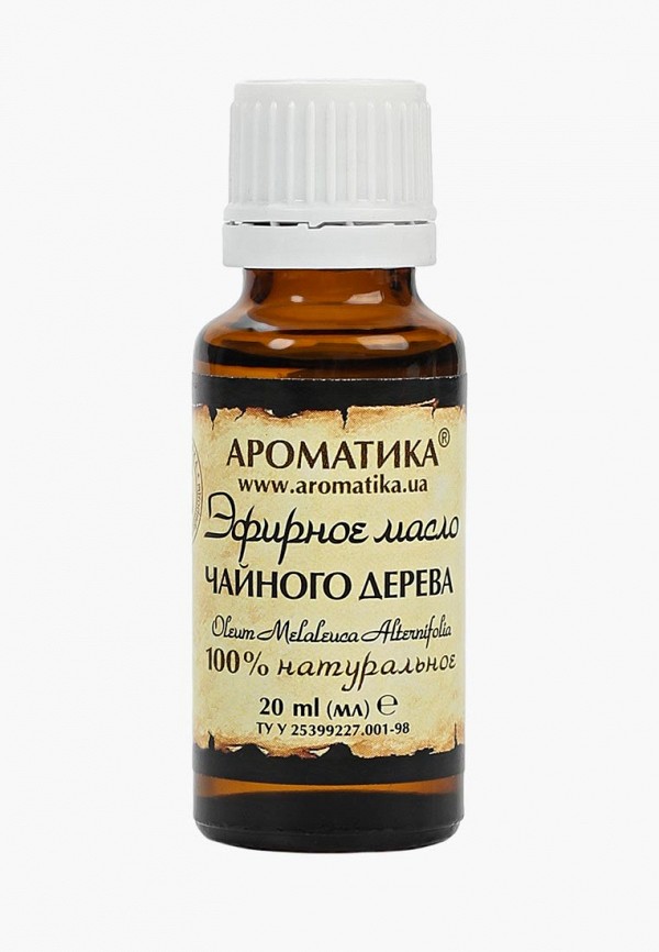 

Масло для тела Ароматика, Прозрачный, эфирное чайного дерева 20 мл