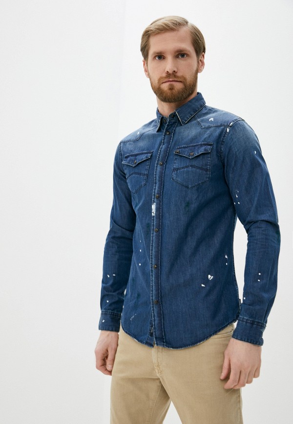 

Рубашка джинсовая Armani Jeans, Синий