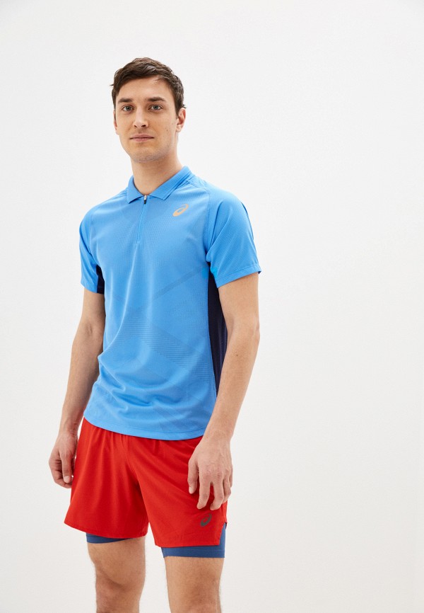 

Поло ASICS, Голубой, TENNIS M POLO SHIRT