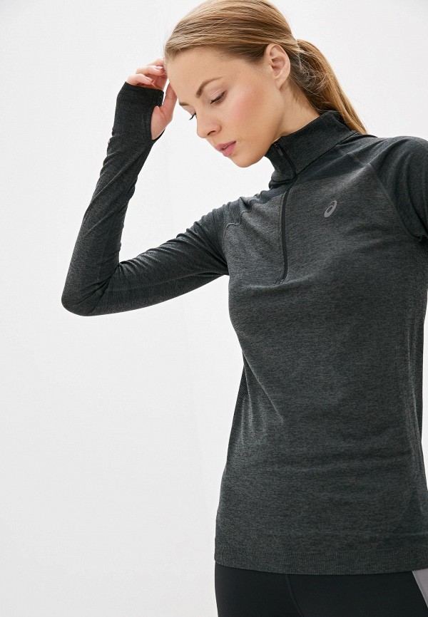 

Лонгслив спортивный ASICS, SEAMLESS LS 1/2 ZIP TOP, Серый