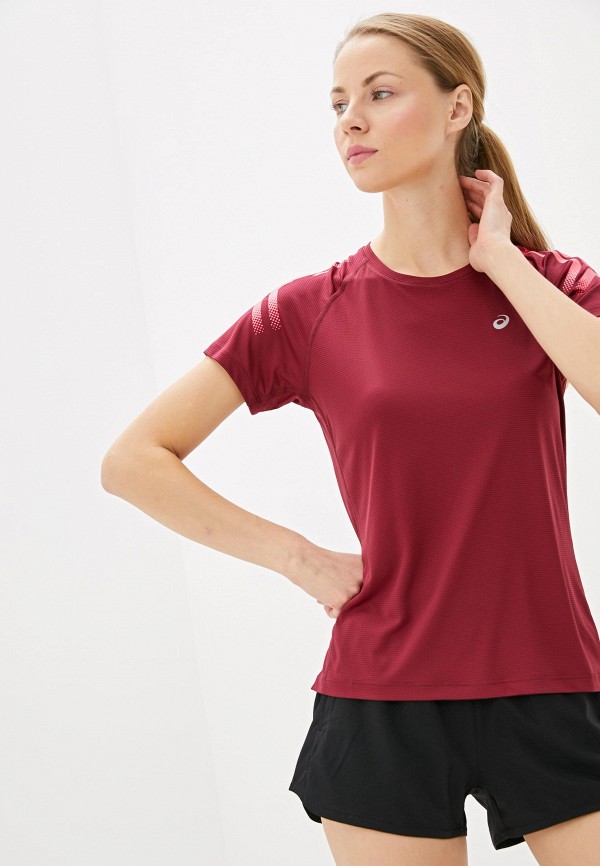 

Футболка спортивная ASICS, Бордовый, SILVER ICON TOP