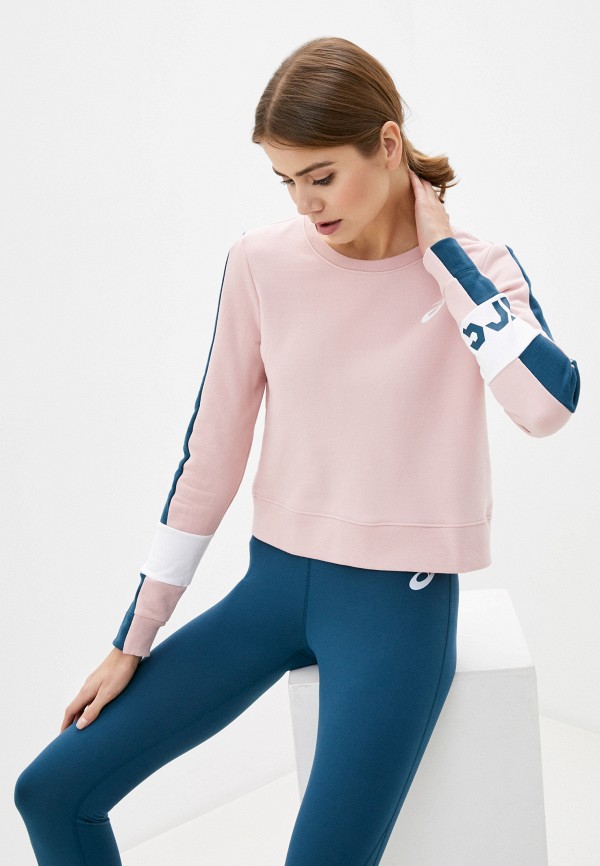 

Свитшот ASICS, Розовый, COLORBLOCK CREW