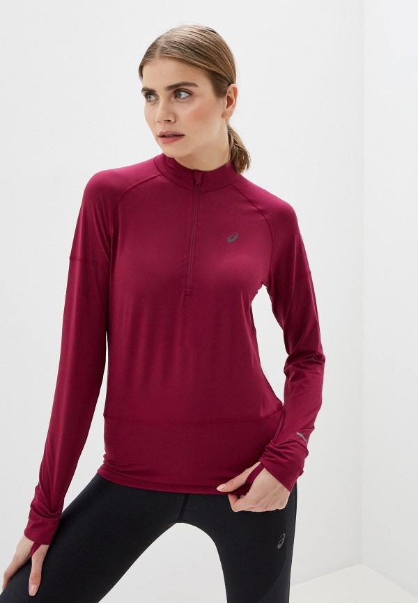 

Лонгслив спортивный ASICS, Бордовый, RACE 1/2 ZIP TOP