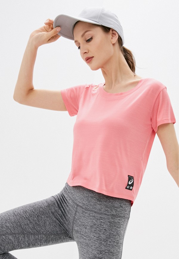 

Футболка спортивная ASICS, Розовый, SAKURA SS CROP TOP