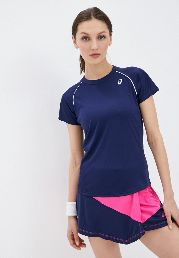 

Футболка спортивная ASICS, Синий, COURT W PIPING SS