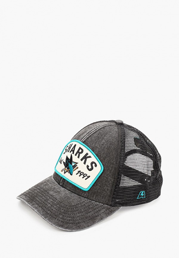 

Бейсболка Atributika & Club™, Серый, NHL San Jose Sharks