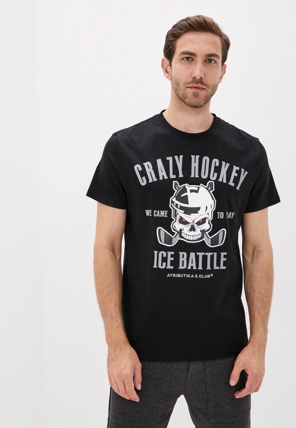 

Футболка Atributika & Club™, Черный, Crazy Hockey