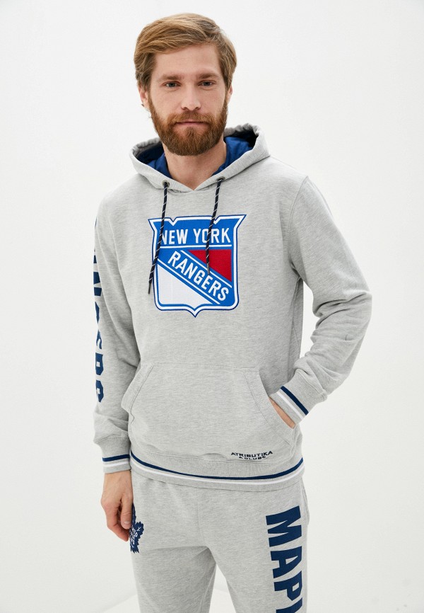 

Худи Atributika & Club™, Серый, NHL New York Rangers
