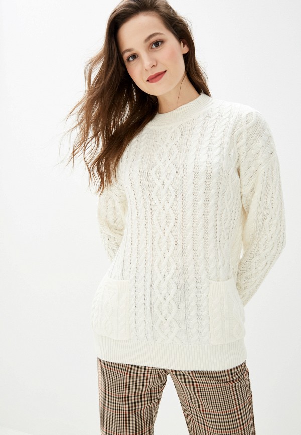 Белый пуловер женский