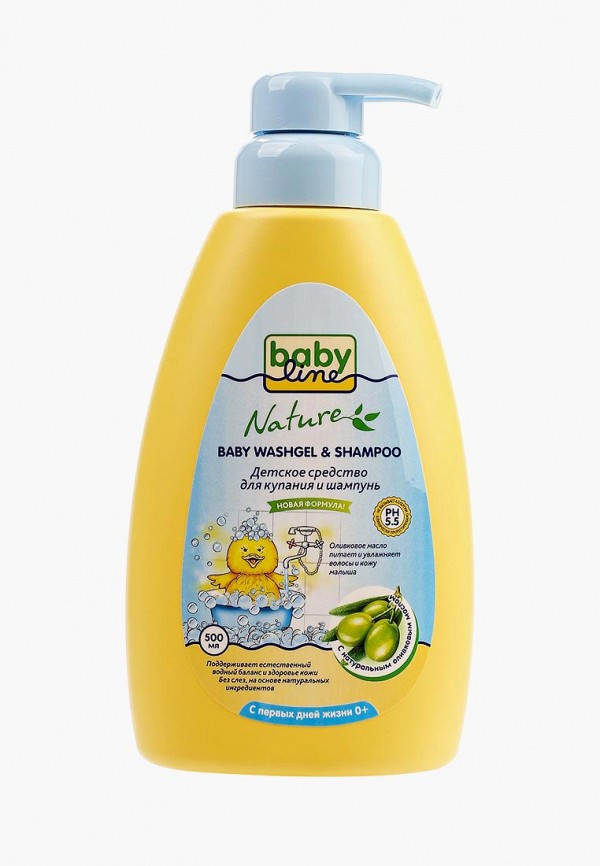 

Гель для купания Babyline, для детей с первых дней жизни с дозатором, 500 мл