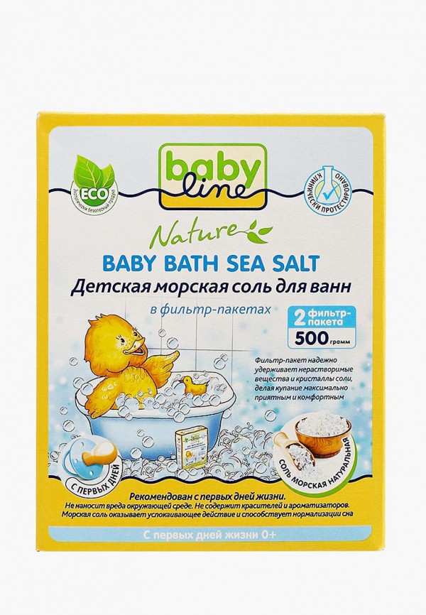 

Соль для ванн Babyline, Детская Натуральная в фильтр пакетах, 500 г