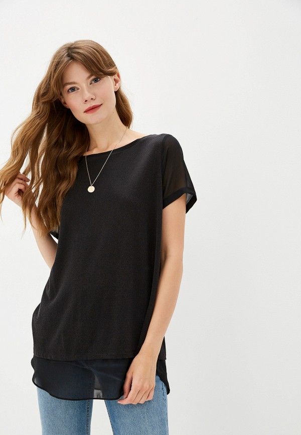 

Футболка Banana Republic, I MIXED MEDIA ELEVATED TEE, Черный