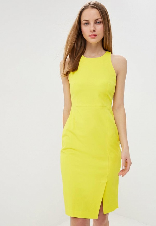 

Платье Banana Republic, SL HALTER BISTRETCH SHEATH, Желтый