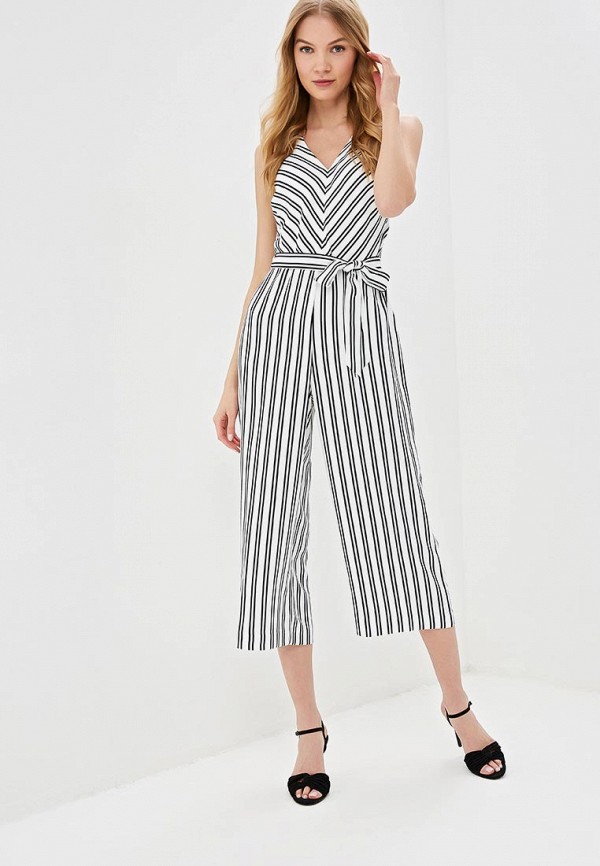 

Комбинезон Banana Republic, Белый, SL CROPPED VNECK JUMPSUIT STRIPE
