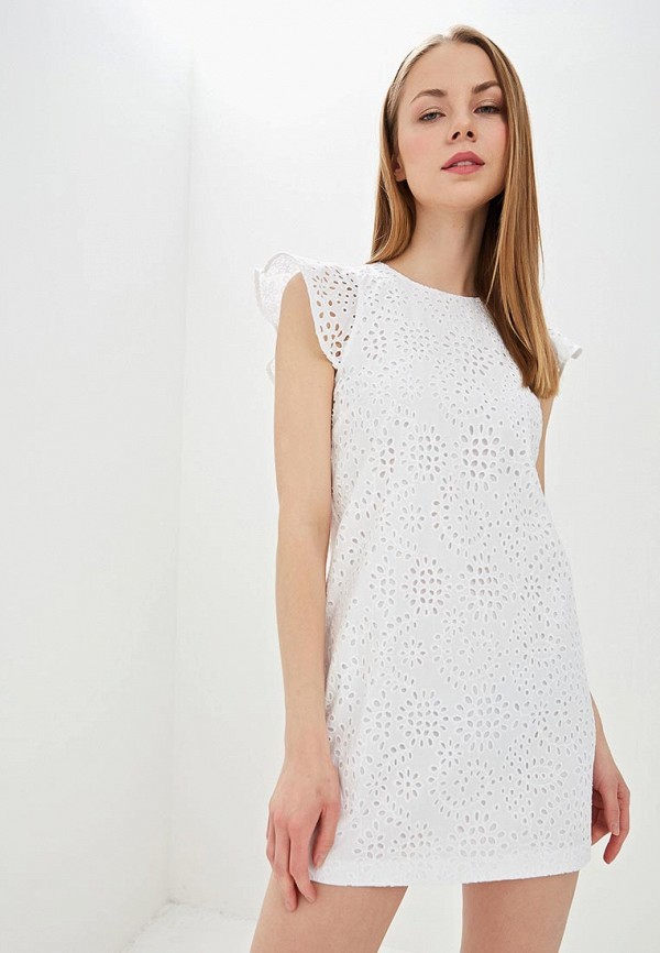 

Платье Banana Republic, Белый, SS EYELET MINI SHIFT DRESS