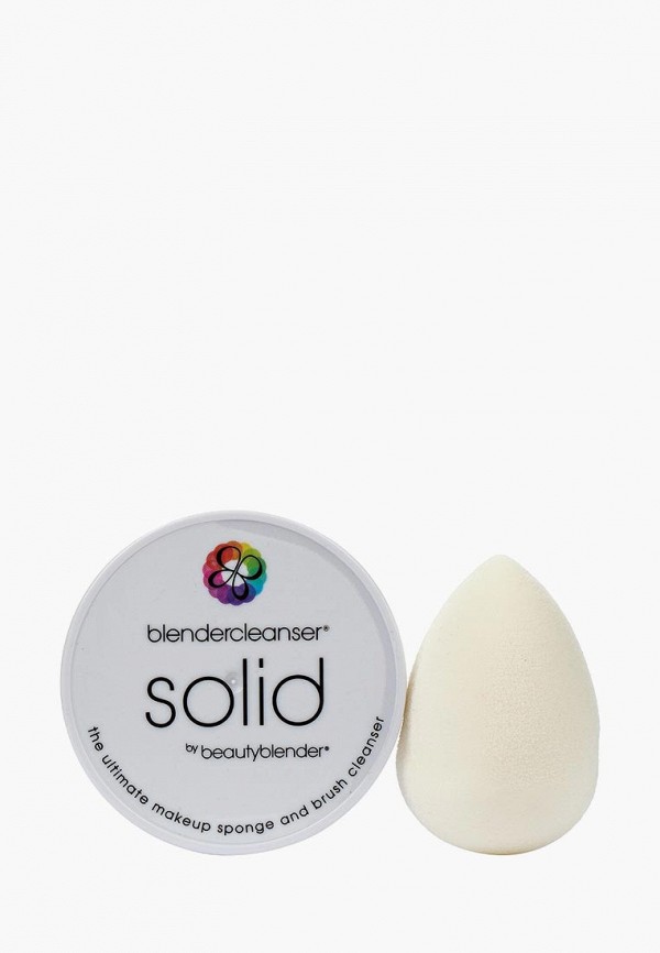 

Спонж для макияжа beautyblender, pure и мыло для очистки Solid Blendercleanser 30 мл, Белый