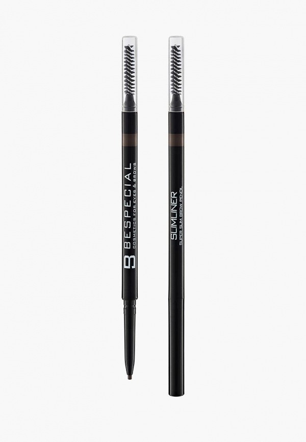 

Карандаш для бровей Bespecial, Коричневый, Ультратонкий Slimliner (grey brown), 2 г