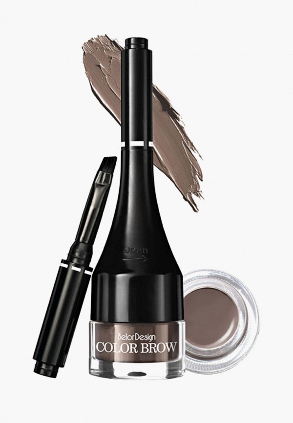 

Подводка для бровей BelorDesign, Коричневый, Color Brow, тон 2 тауповый