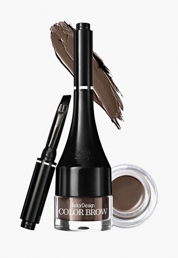 

Подводка для бровей BelorDesign, Коричневый, Color Brow, тон 4 темно-коричневый