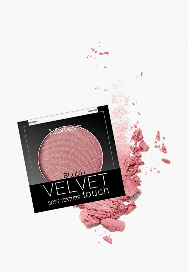 

Румяна BelorDesign, Розовый, Velvet Touch, 102 розово-персиковый, 3,6 г