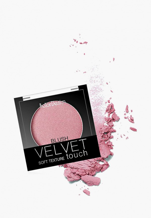 

Румяна BelorDesign, Розовый, Velvet Touch, 104 розово-бежевый, 3,6 г