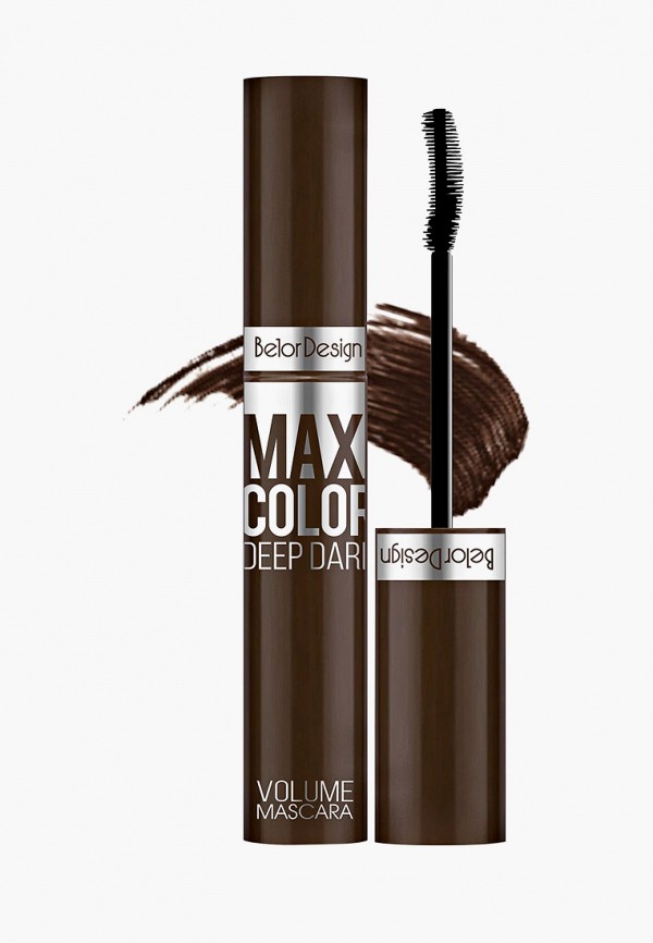 

Тушь для ресниц BelorDesign, Коричневый, Maxi Color, шоколадная, 12,3 г