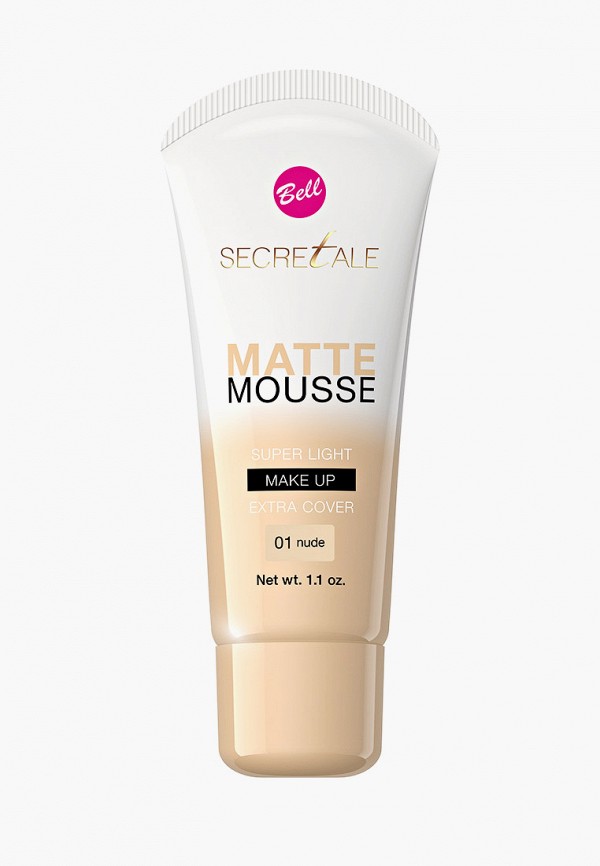 

Тональное средство Bell, Бежевый, Secretale Matte Mousse, тон 01, Nude, 30 мл