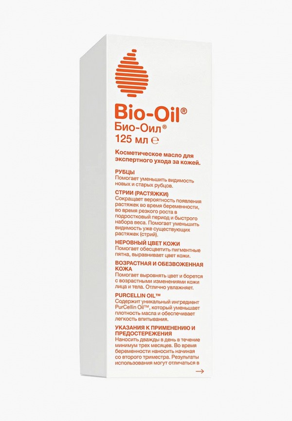 

Масло для тела Bio Oil, косметическое от шрамов растяжек неровного тона, 125 мл, Прозрачный