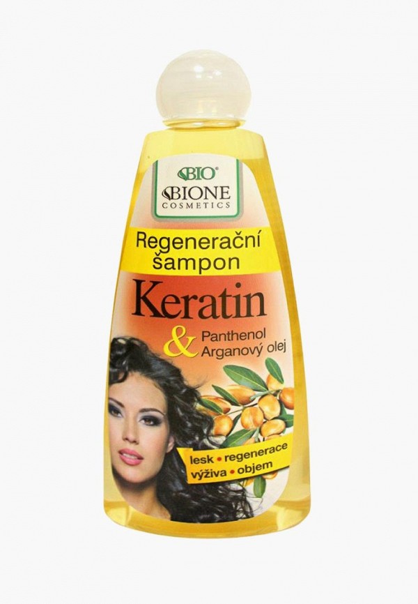 

Шампунь Bione Cosmetics, Регенерирующий с Аргановым маслом, 260 мл, Желтый